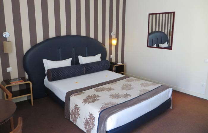 Cama doble del hotel As Américas visitar Aveiro