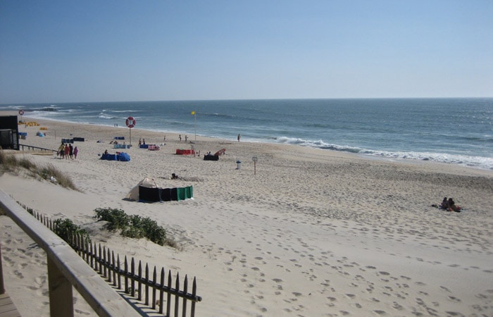 Playa de Barra desde la pasarela playas de Aveiro