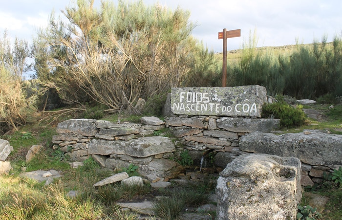 Nacimiento del río Coa en Foios Portugal