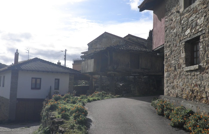 Hórreo en Samartín d'Ondes Ruta del Castañal