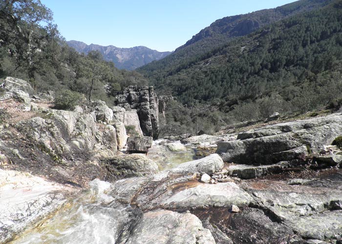 Parte alta de la Cascada del Chorro