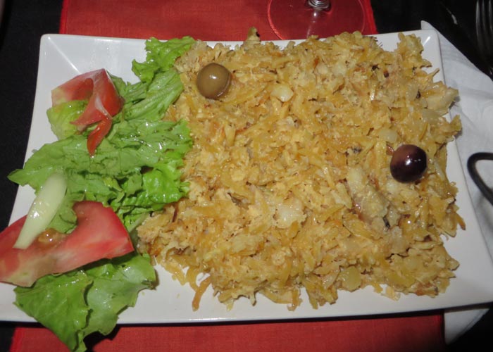 Bacalao a brás de Boteco da Fá comer en Lisboa