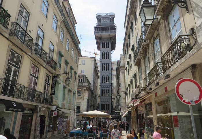Elevador de Santa Justa miradores de Lisboa