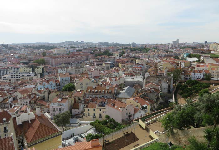 Vista desde el Mirador da Senhora do Monte miradores de Lisboa