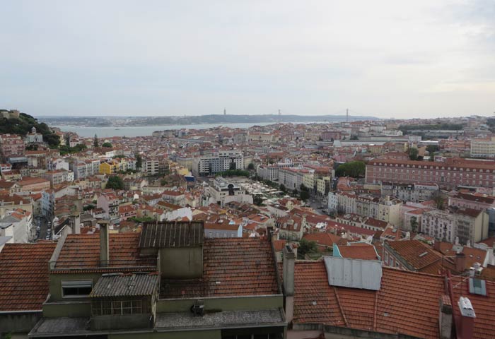 Lisboa y el Tajo desde el Mirador da Senhora do Monte