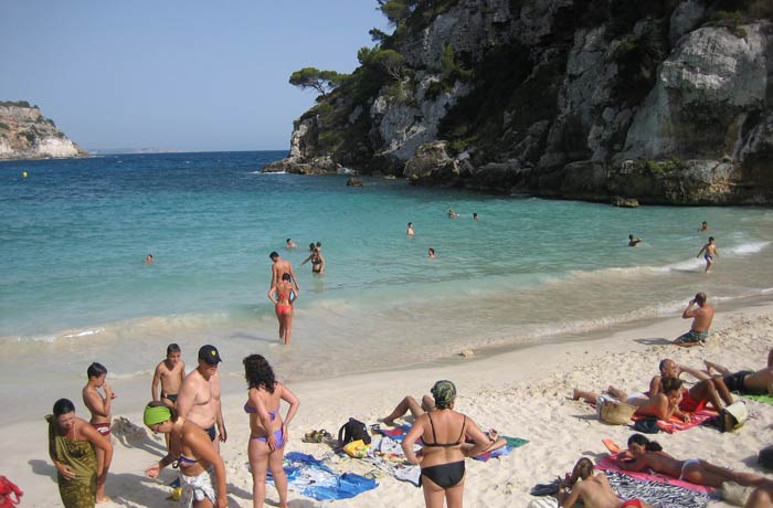 Cala Macarelleta mejores calas de Menorca