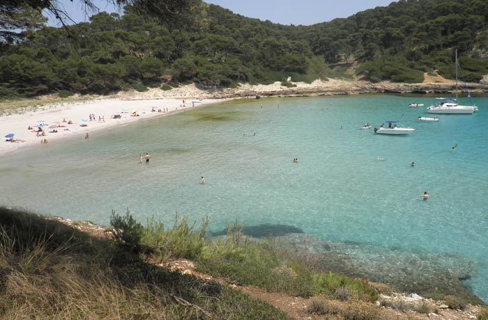 Cala Trebalúger mejores calas de Menorca