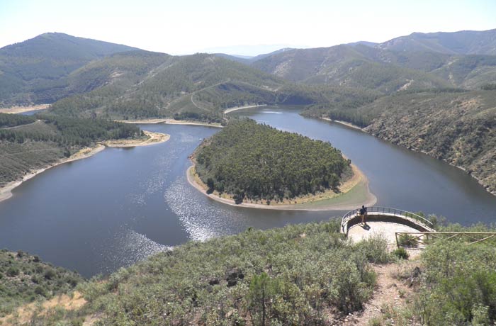 Meandro Melero y parte del mirador de La Antigua