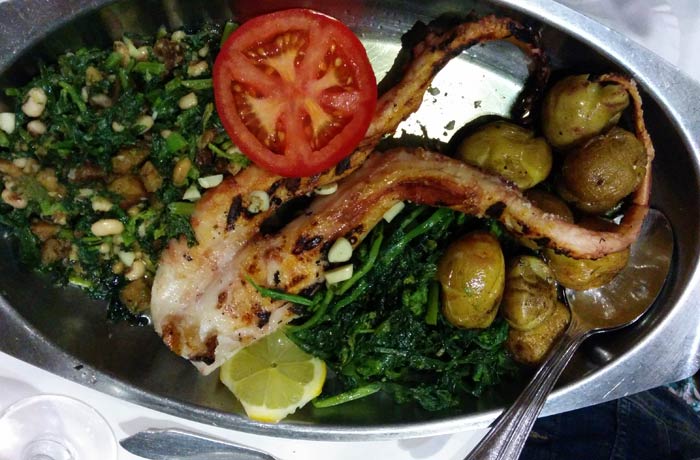 Pulpo a la brasa del O Telheiro comer en Aveiro