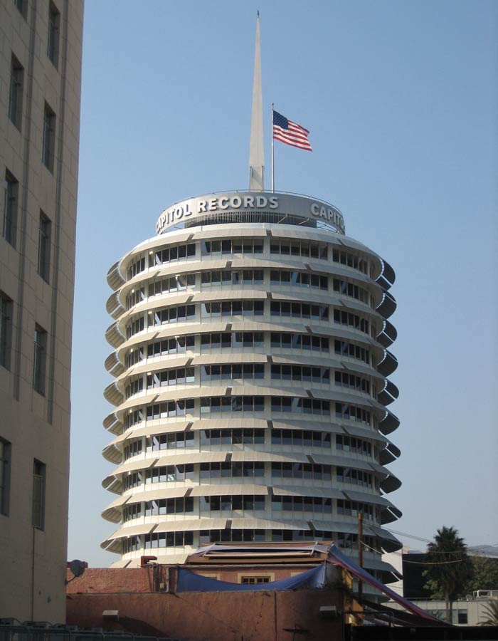 Edificio de Capitol Records Paseo de la Fama de Hollywood