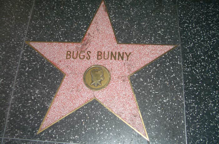 Estrella de Bugs Bunny Paseo de la Fama de Hollywood