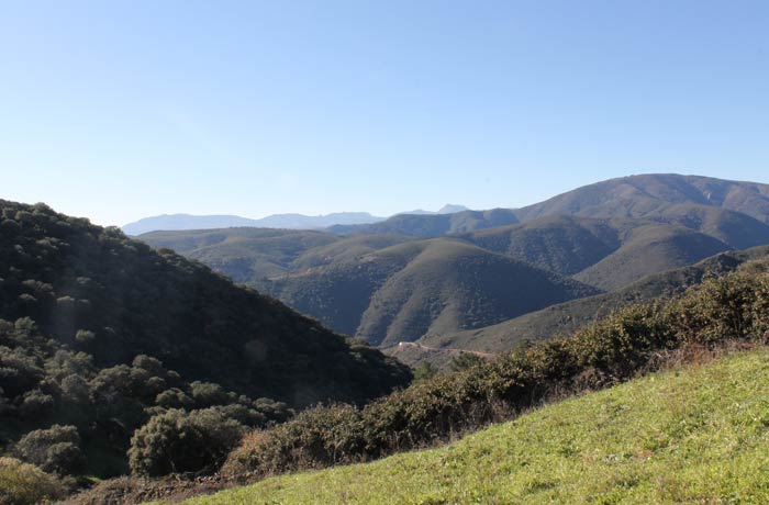 Mirador al final de la ruta de todo el valle de Las Quilamas Camino de los Trasiegos