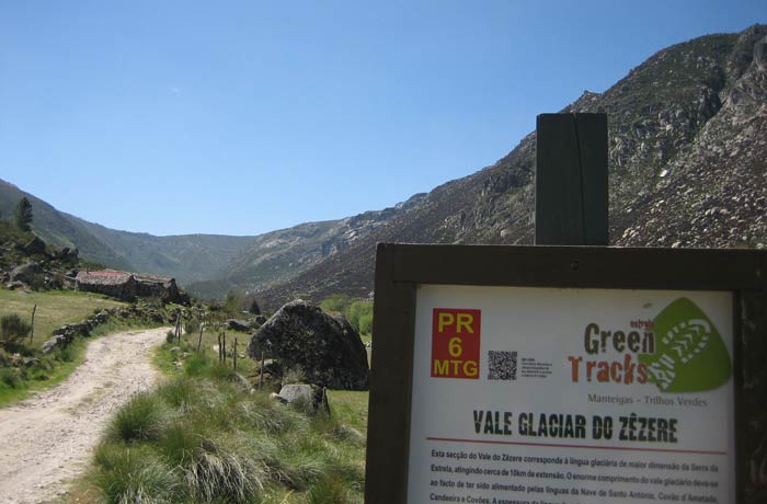 Sendero de la ruta una vez cruzado el puente Sierra de la Estrella