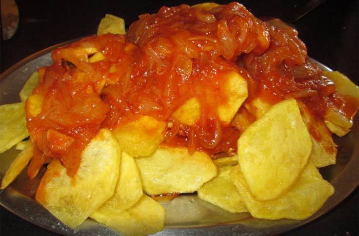 Bacalao O Fontela comer en Monfortinho