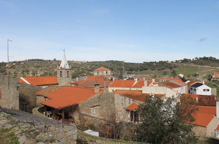 Vista desde Castelo Mendo desde el castillo