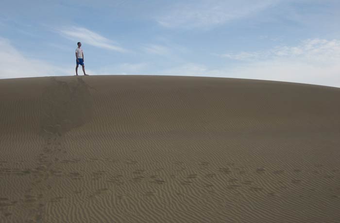 Un servidor en las Dunas de Maspalomas