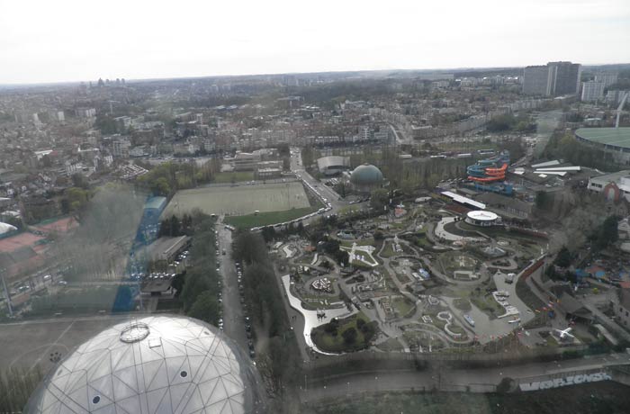 Mini Europe desde el Atomium de Bruselas