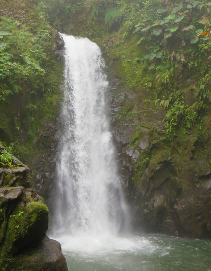 Primer plano de la Catarata Magia Blanca