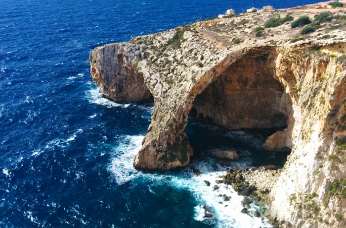 La Gruta Azul o Blue Grotto de Malta