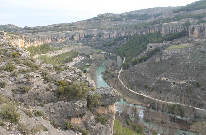 Vista de la hoz del Júcar desde la ruta