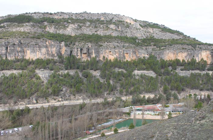 Vista del barranco por el sendero de regreso ruta de la Hoz del Júcar
