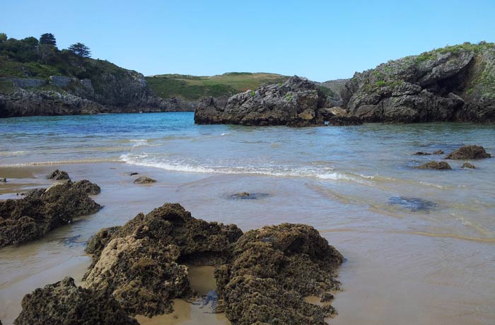 Imagen idílica de la playa de Borizu