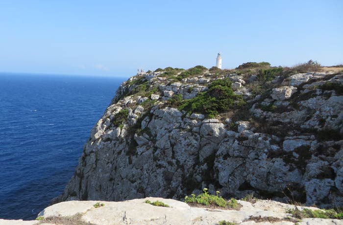 Acantilado y faro de La Mola que ver en Formentera