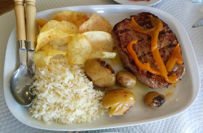 Posta de vitela (ternera) comer en Miranda do Douro