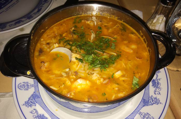 Arroz con pulpo del restaurante O Antonio comer en el Algarve