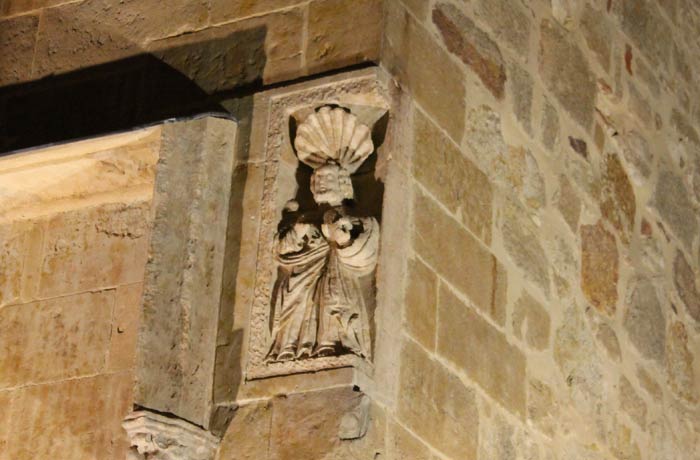 Escultura en la iglesia de San Polo descubierta recientemente
